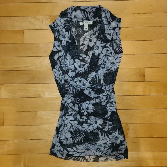 White House Black Market Nylon Mesh Wrap Tank Top - Picture 1 of 2
